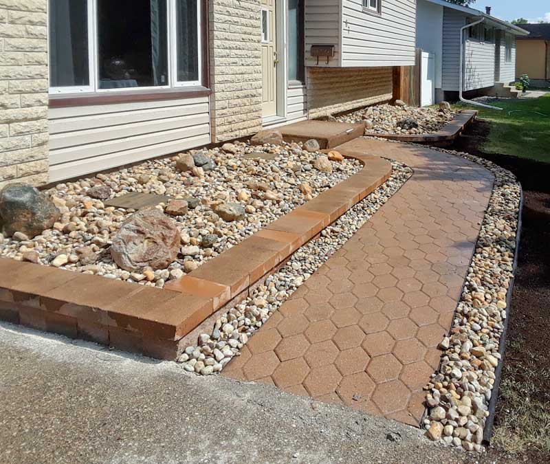 Paving Stone Front Walk